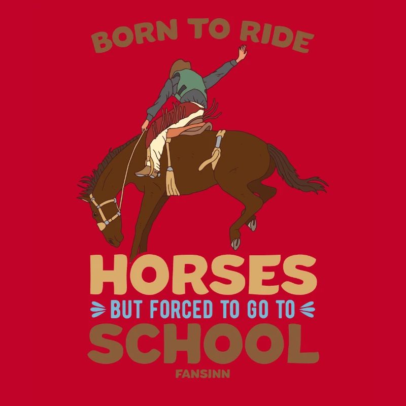 Né pour monter à cheval mais forcé d’aller à l’école