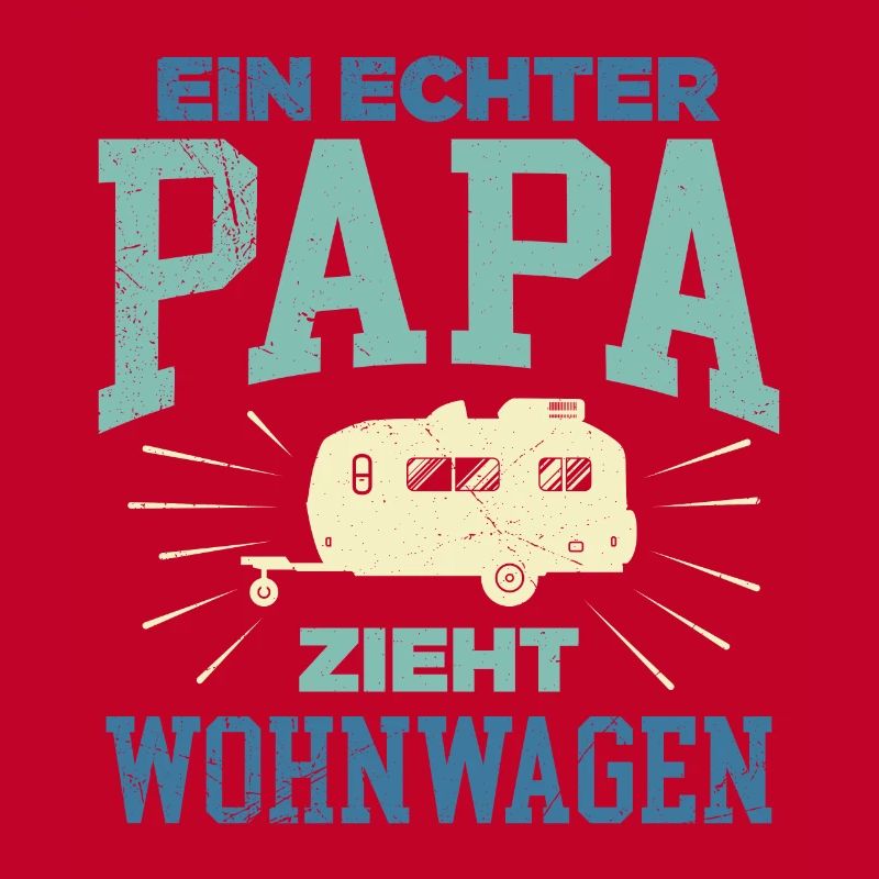 A real dad pulls caravan camper caravan