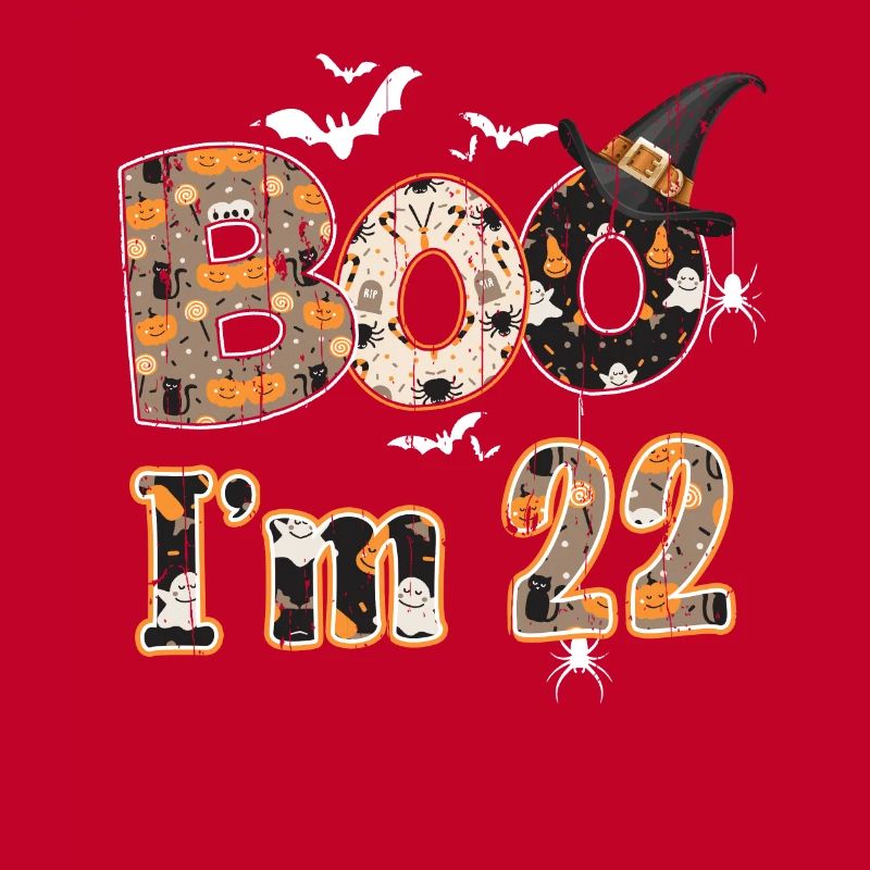 Halloween Pattern Ghost Creatures Naissance Age 22