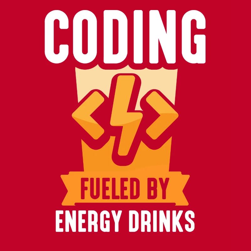 Programming with Energydrinks Coding Code Coder