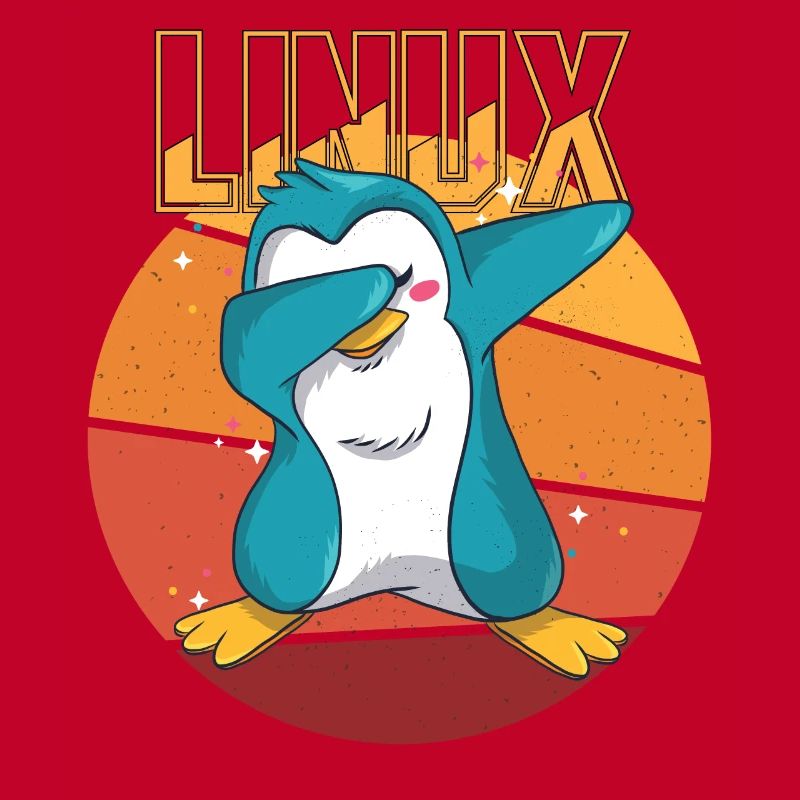 Geek Linux Root Party Penguin Nerd Programmer Comp