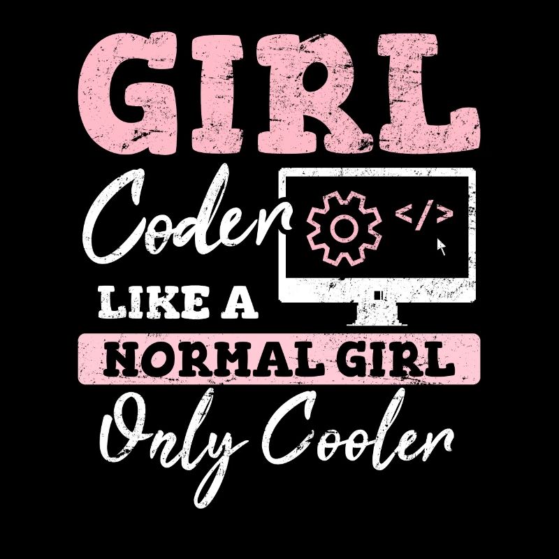 Drôle de fille Codeur Code de programmation informatique Développement Web