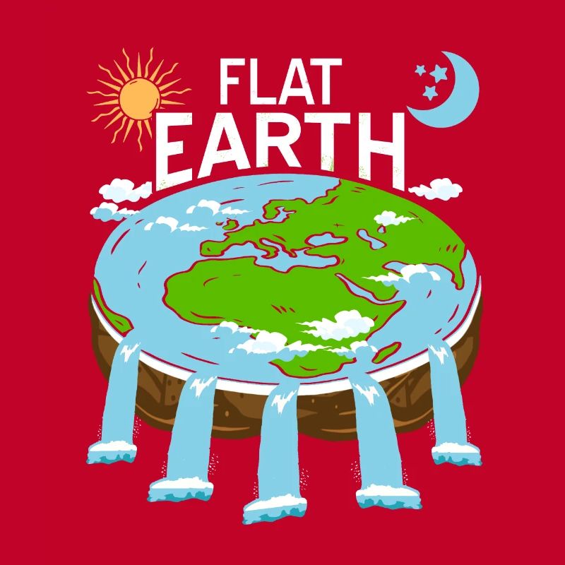 FLAT Earth Retro Flat Earther Designs