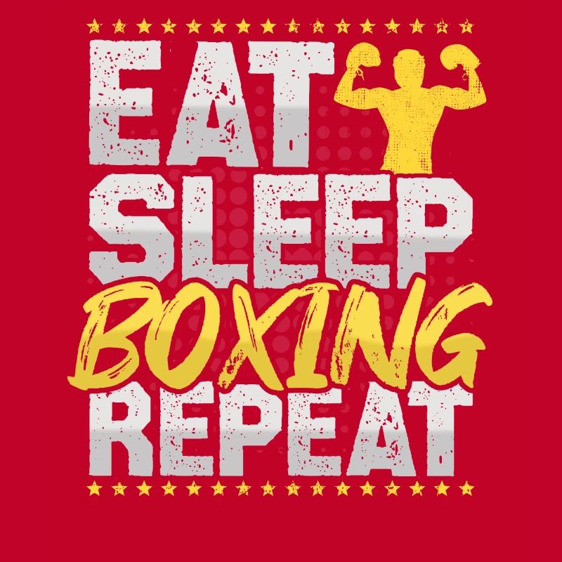 Boxe Manger Dormir Répéter Ring de boxe Hobby Boxe