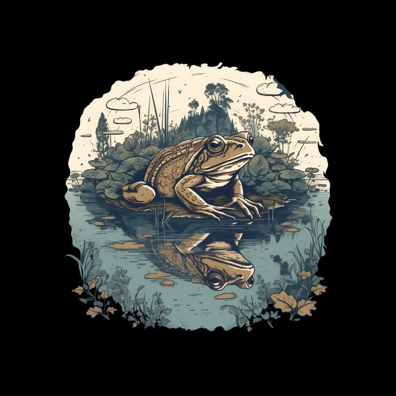 Toad at the pond