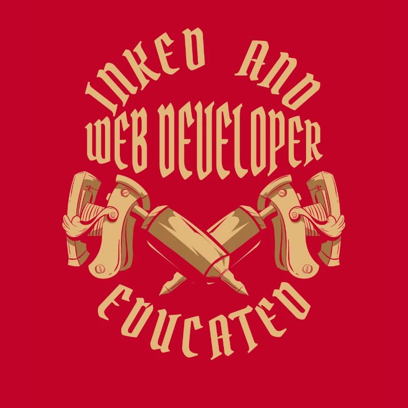 Web Entwickler Webdeveloper Tätowierung
