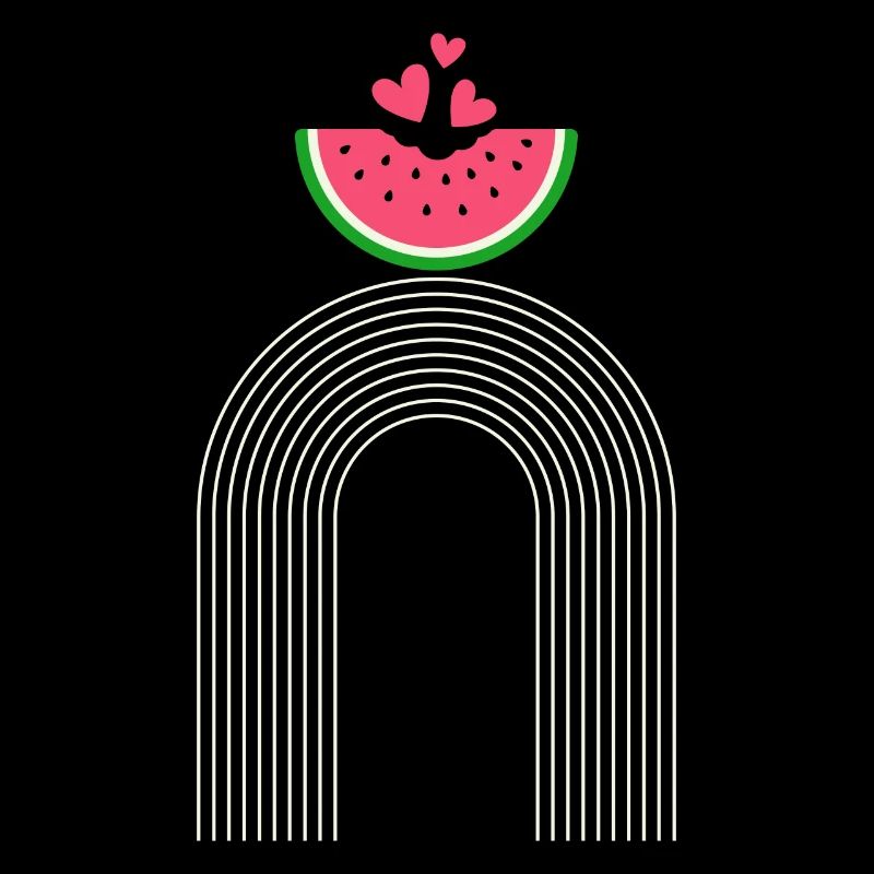 Chemise de pastèque, tranche de melon d’eau Melon d’été