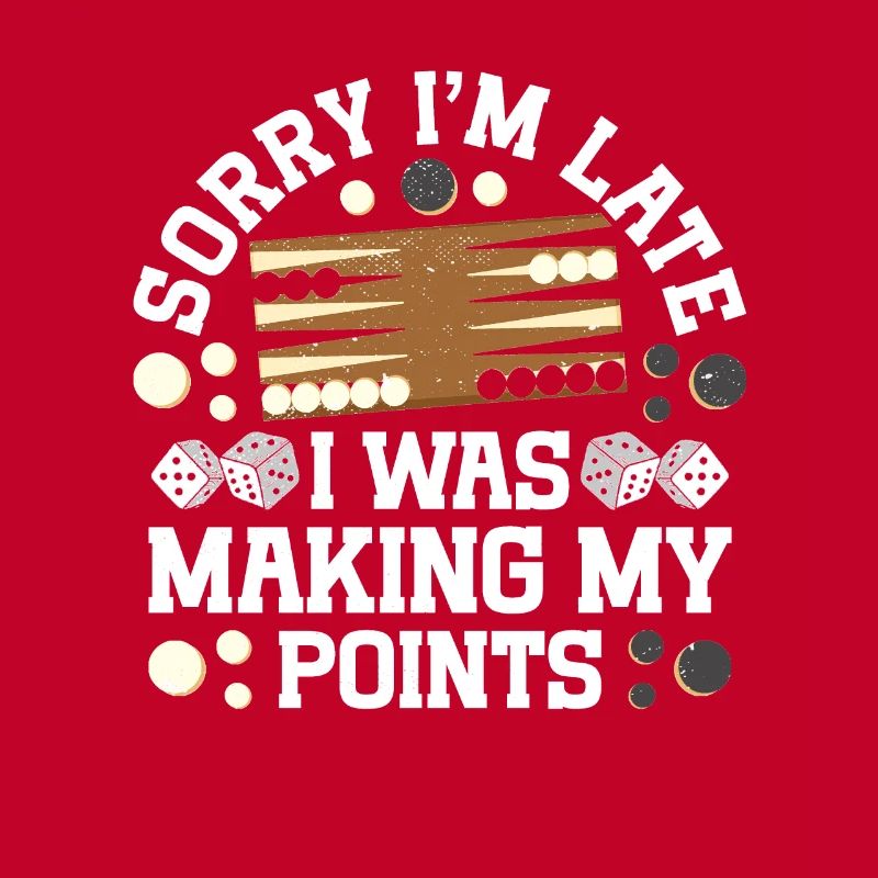 Board Game Funny Backgammon