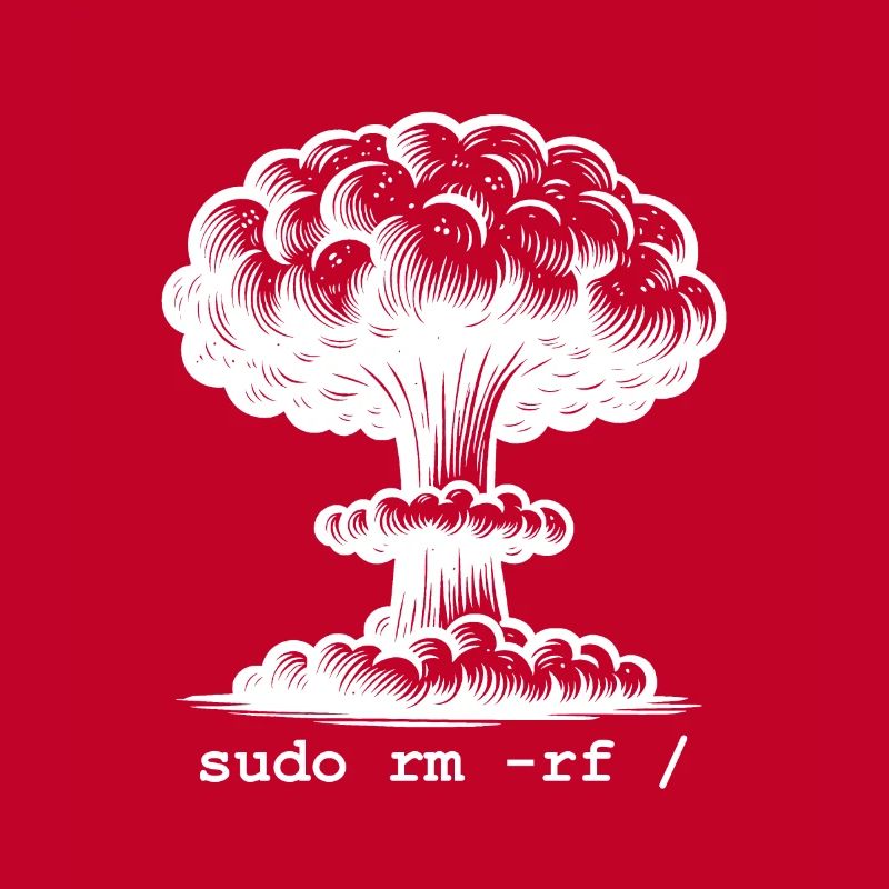 Linux Funny Linux Command Sudo RM RF für Männer