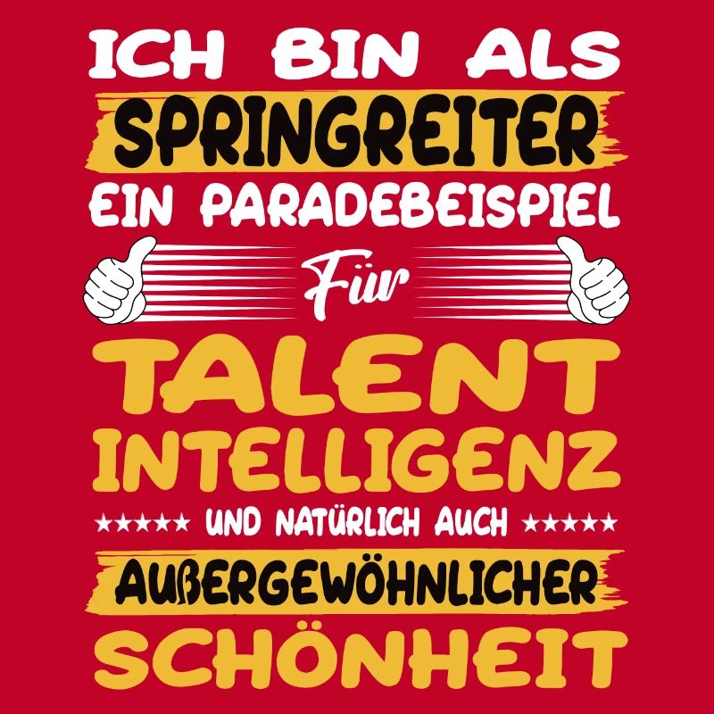 Springreiter ein Paradebeispiel Springreiten