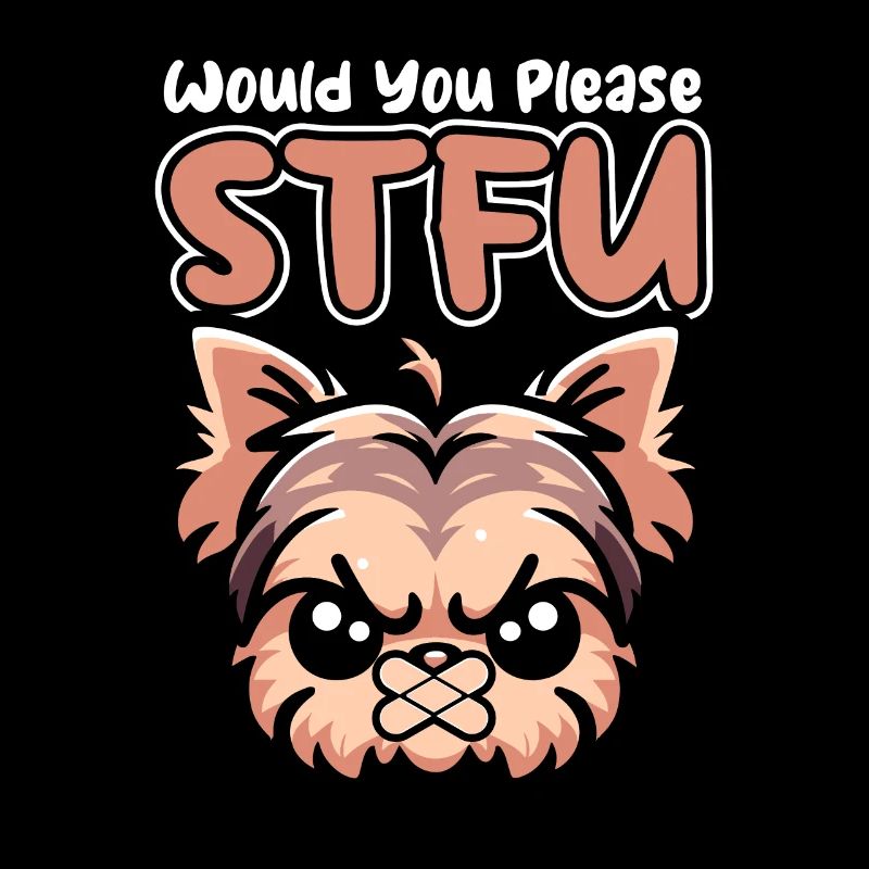 Yorkshire Terrier Stfu Would You Please Shut Up
