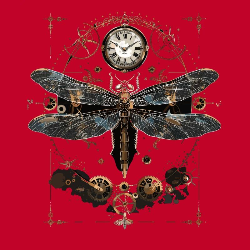 Libellule steampunk