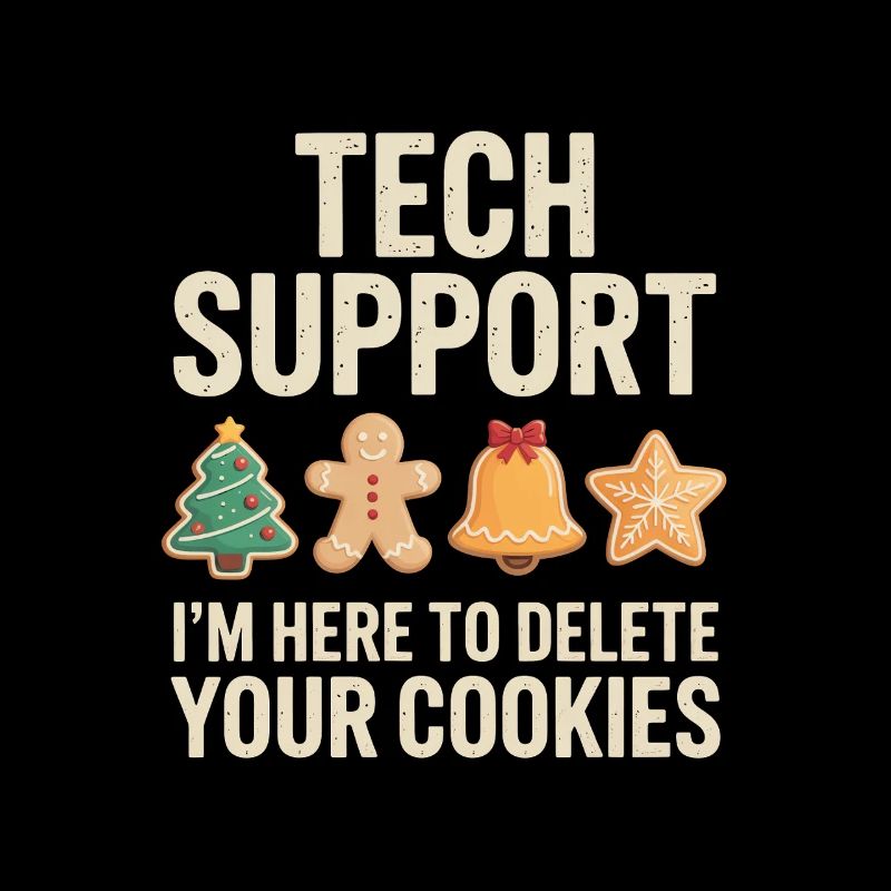 Tech Support Cookies Meme Tee