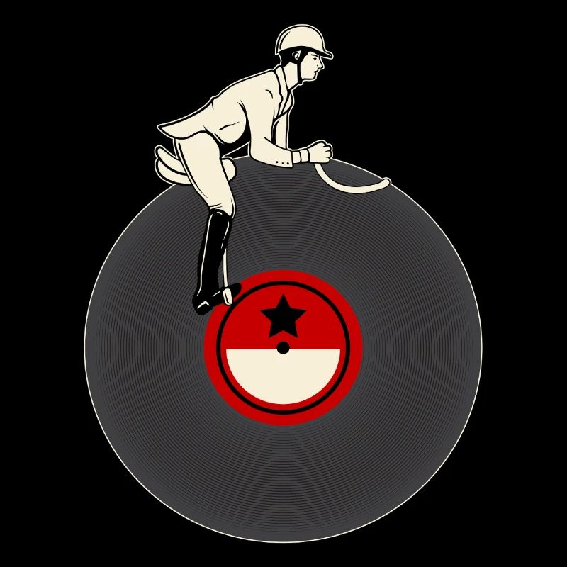 Cavalier sur vinyle