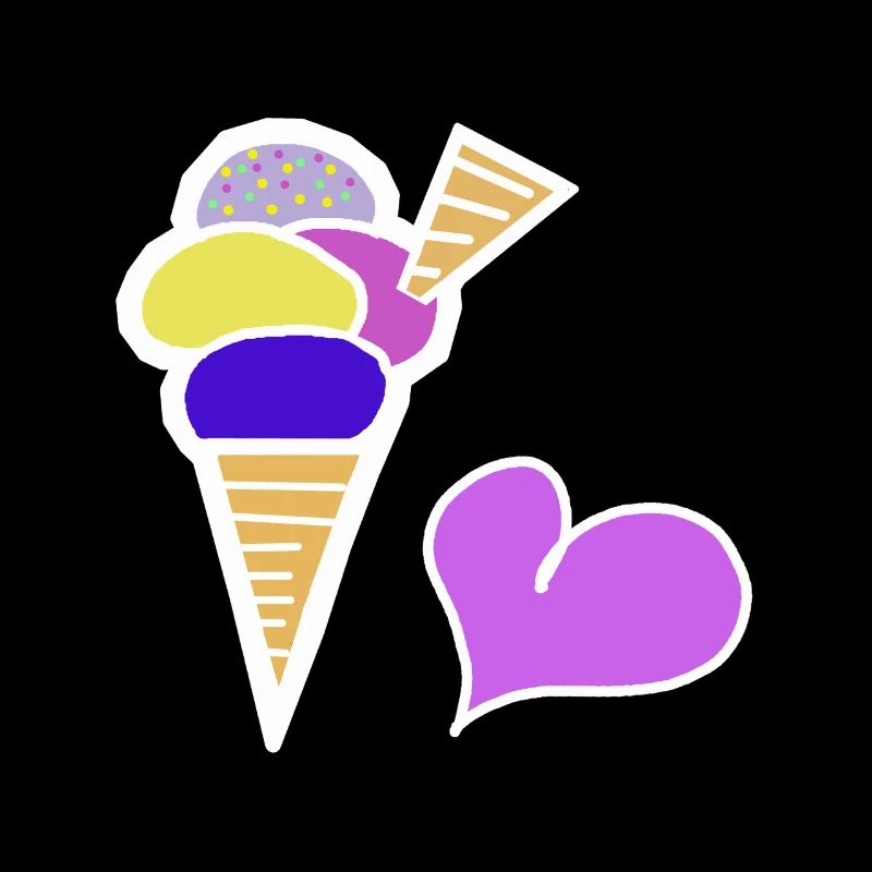 Eiscreme Eis  Eiswaffel Kinder Retro 60er