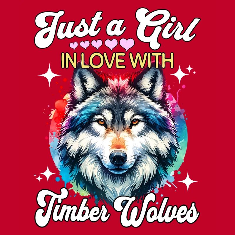 Grauwolf Mädchen Timber Wolf