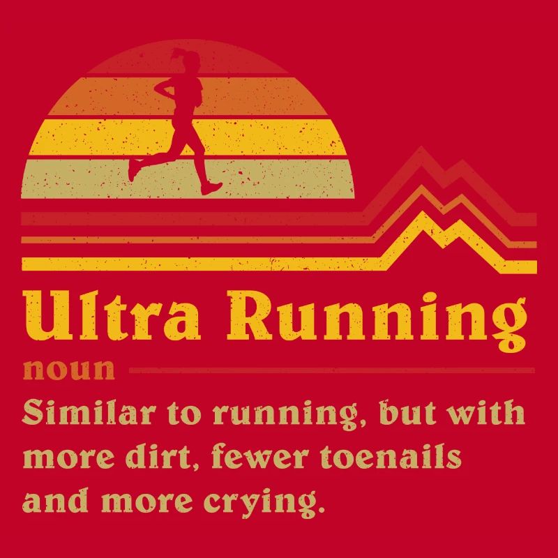 Coureur de trail ultra ultra-course de définition drôle