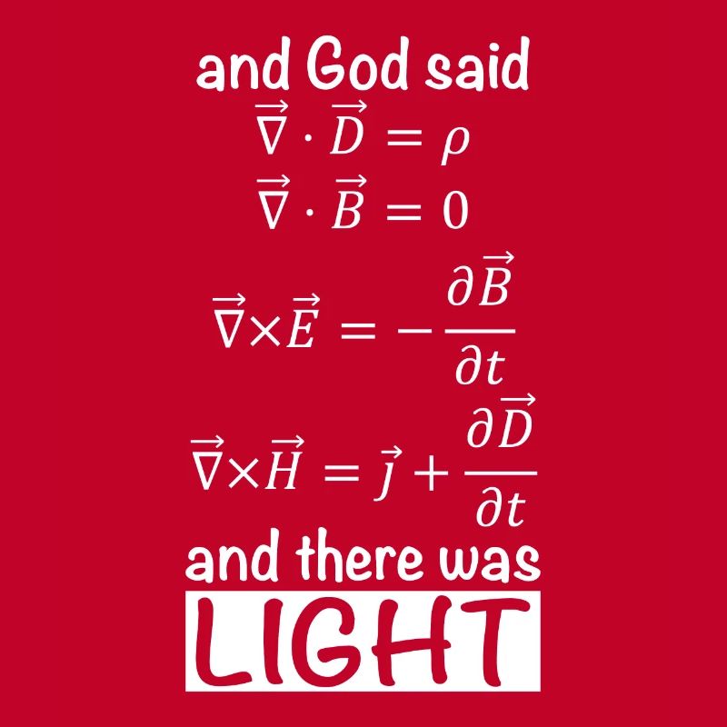 Maxwell equation physics nerd joke