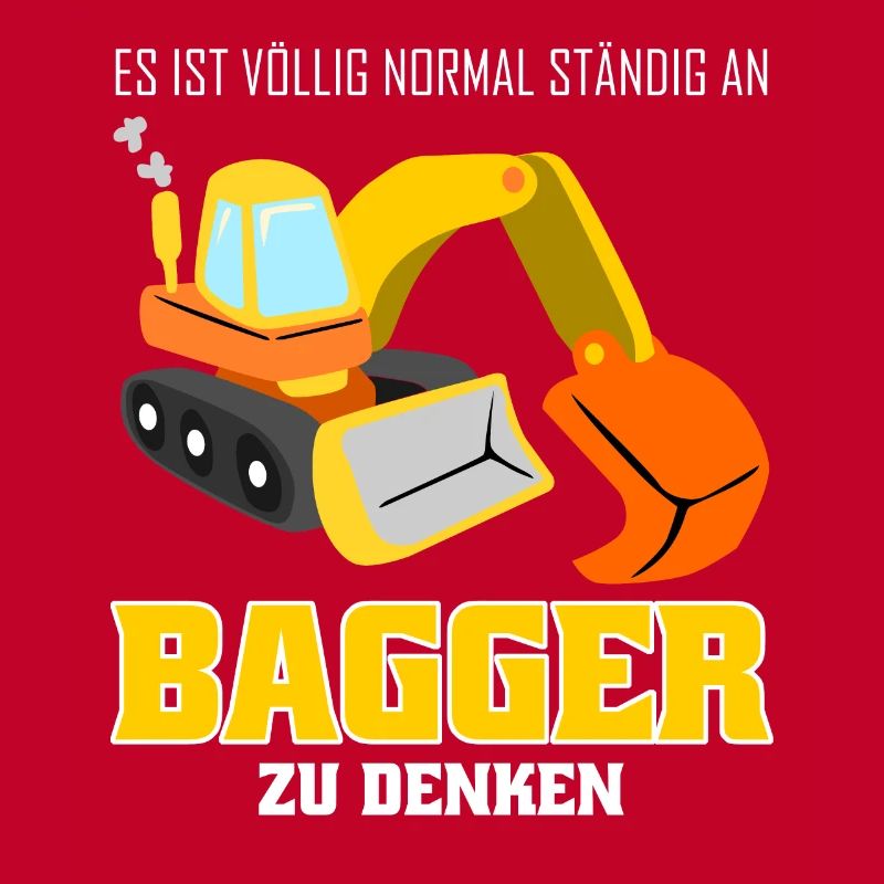 Bagger lustig Baustelle Baggerfahrer