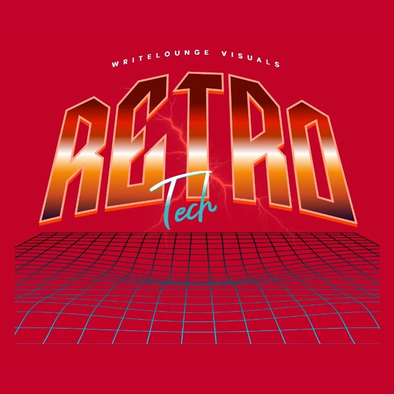 Retro Tech Neon Synthwave