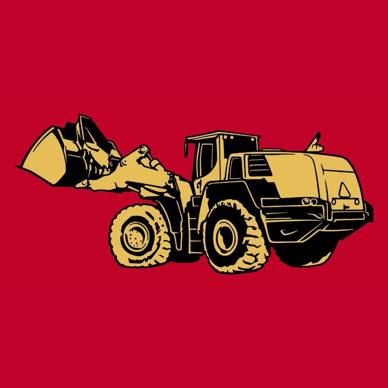 Loading machine Silhouette wheel loader quarry