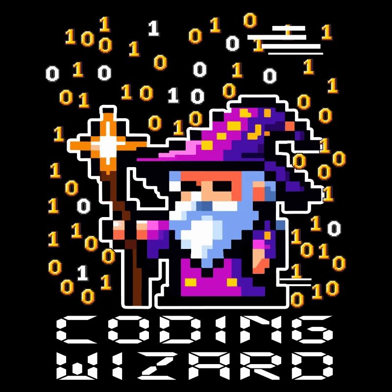 Zauberer-Pixel-Code