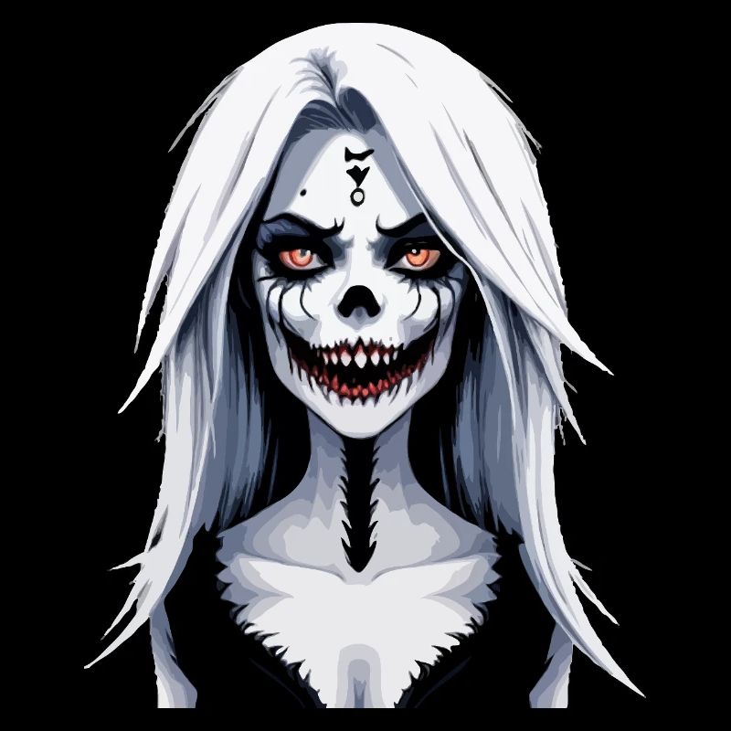 Skelett Gesicht Banshee Halloween