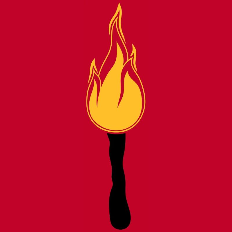 night walk torch light bright fire flame heis
