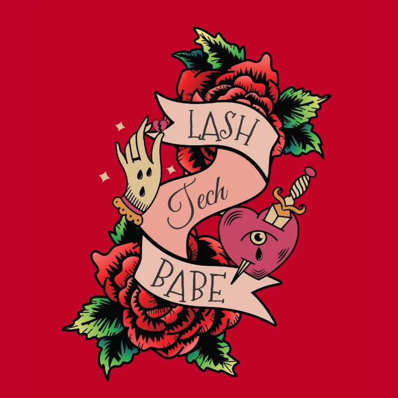 Lash Tech Babe Red Roses Épée Cils Cils L