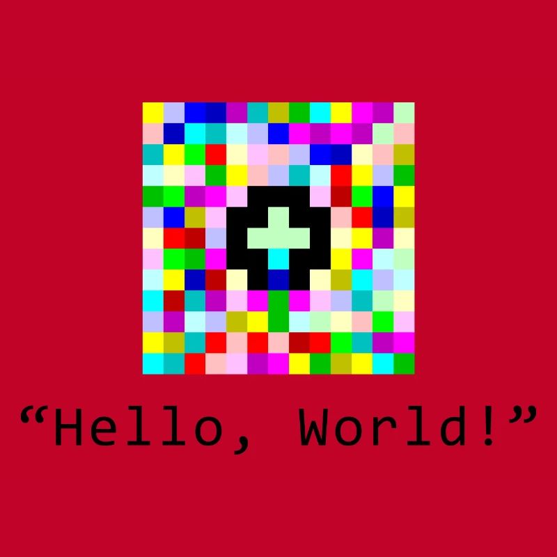 Hello World in Piet Programming Language