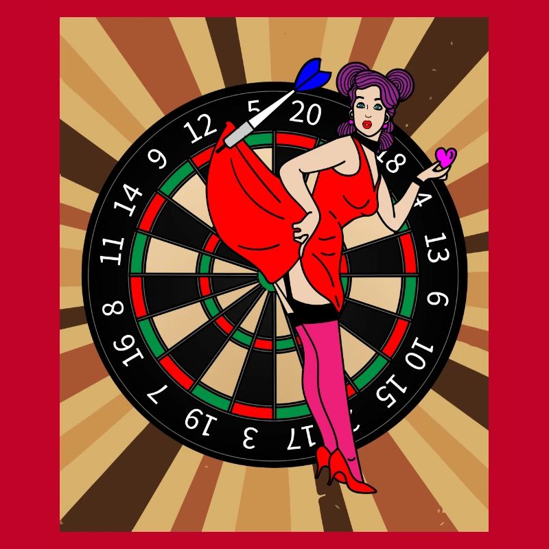 Jeu de fléchettes Joueurs avec fléchettes