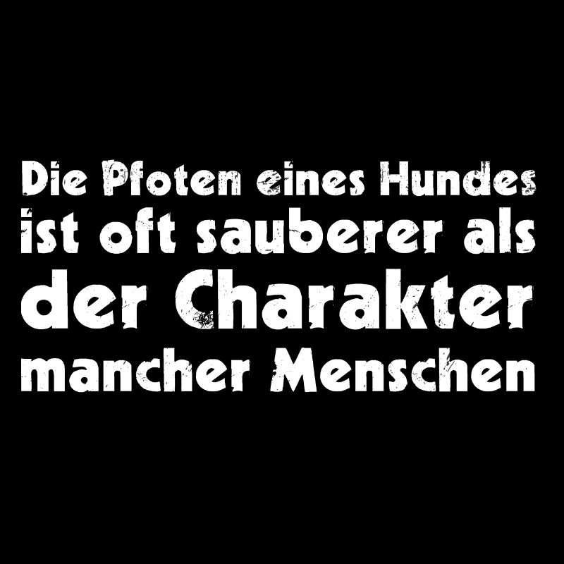 Die Pfoten eines Hundes ist oft sauberer als der C