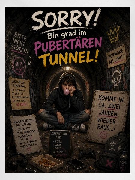 Pubertät Tunnel Satire