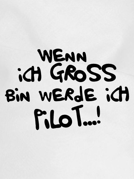 Ich werde Pilot
