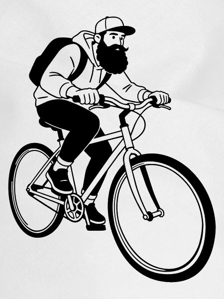 Fahrrad-Hipster