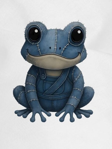 Denim Patchwork Frosch