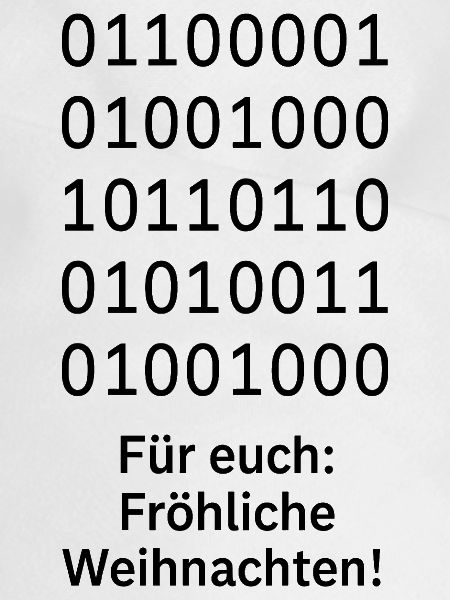 Binary Code Weihnachtszauber