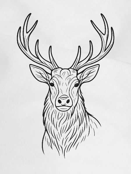 Modernes Hirsch-Design 