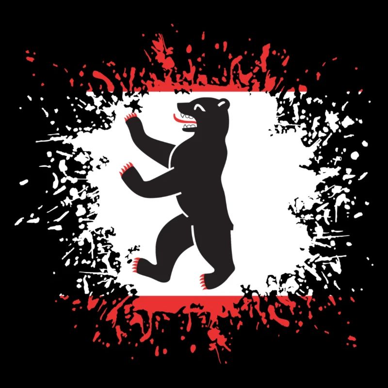 Berlin Flag State Blot Blot Splashes B