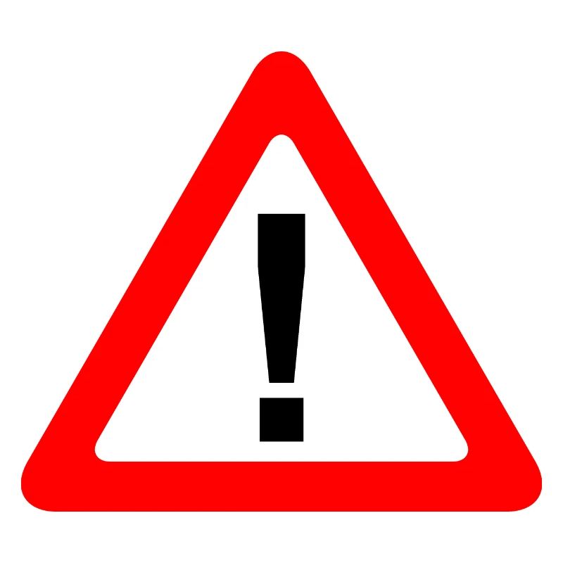 Traffic sign warning caution caution