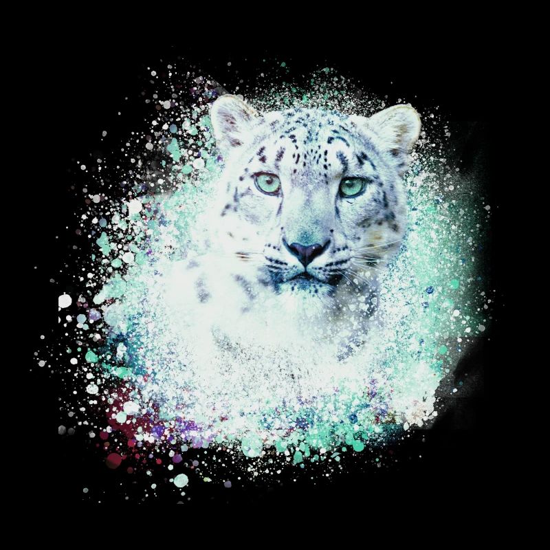 léopard de neige,chat,léopard,vert,chat sauvage