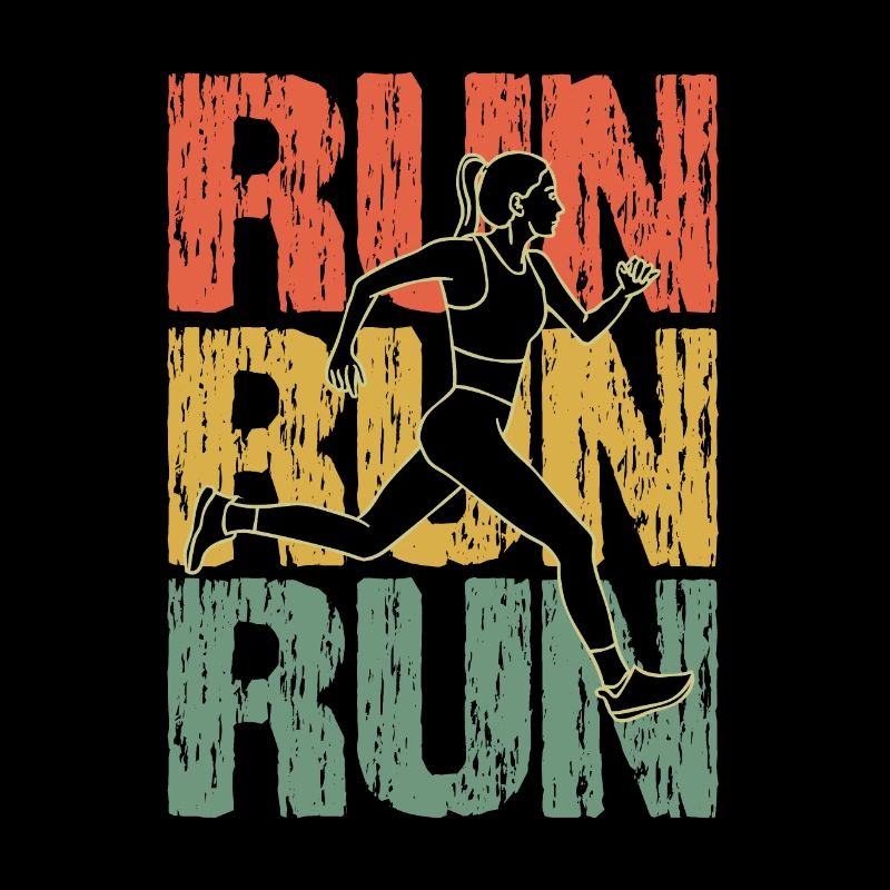 Run Run Run Vintage Runner Mädchen