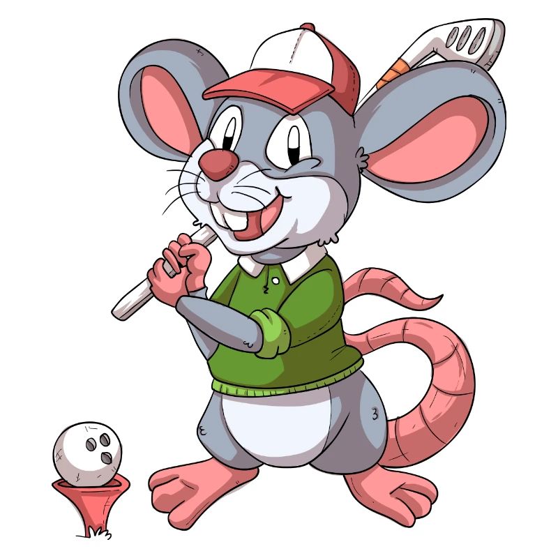 Golfer Mouse / Golfing Mouse