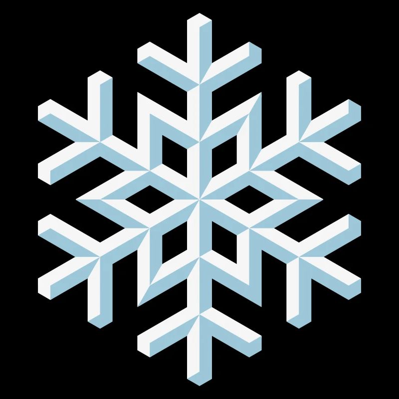 flocon de neige 3D (Neige / Flocon / Hiver)