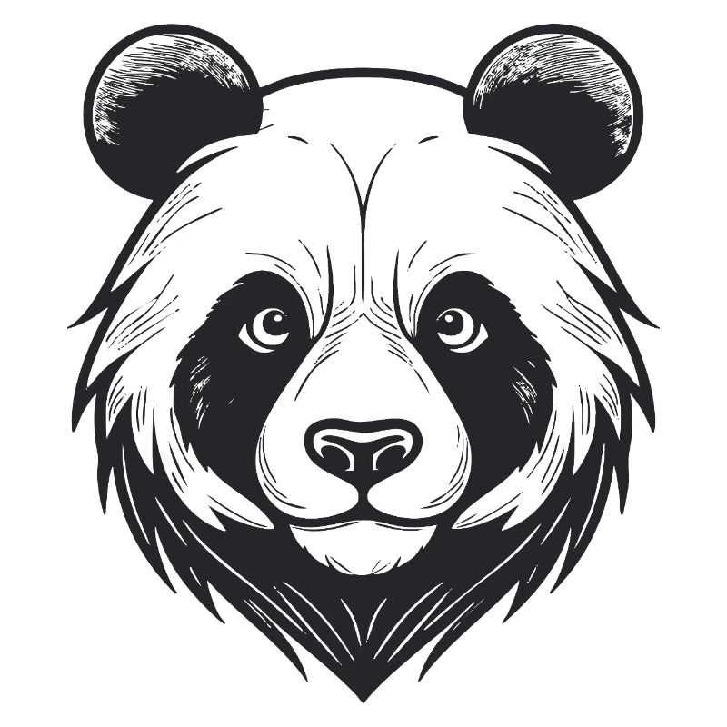 Visage d’ours avec breloque d’animal sauvage