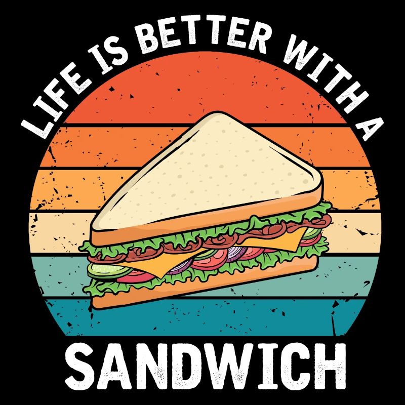 Leben ist Besser mit Sandwich Essen BBQ
