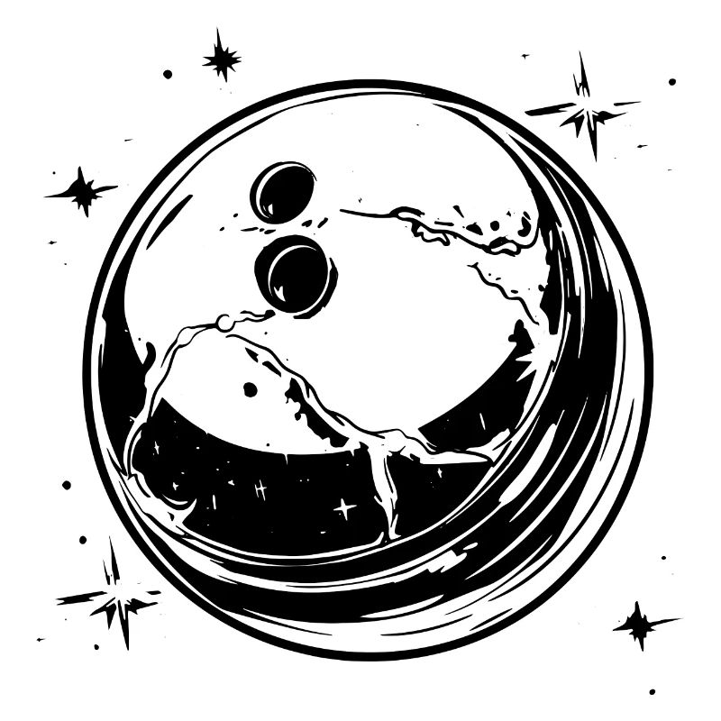 Look de dessin animé de bowling