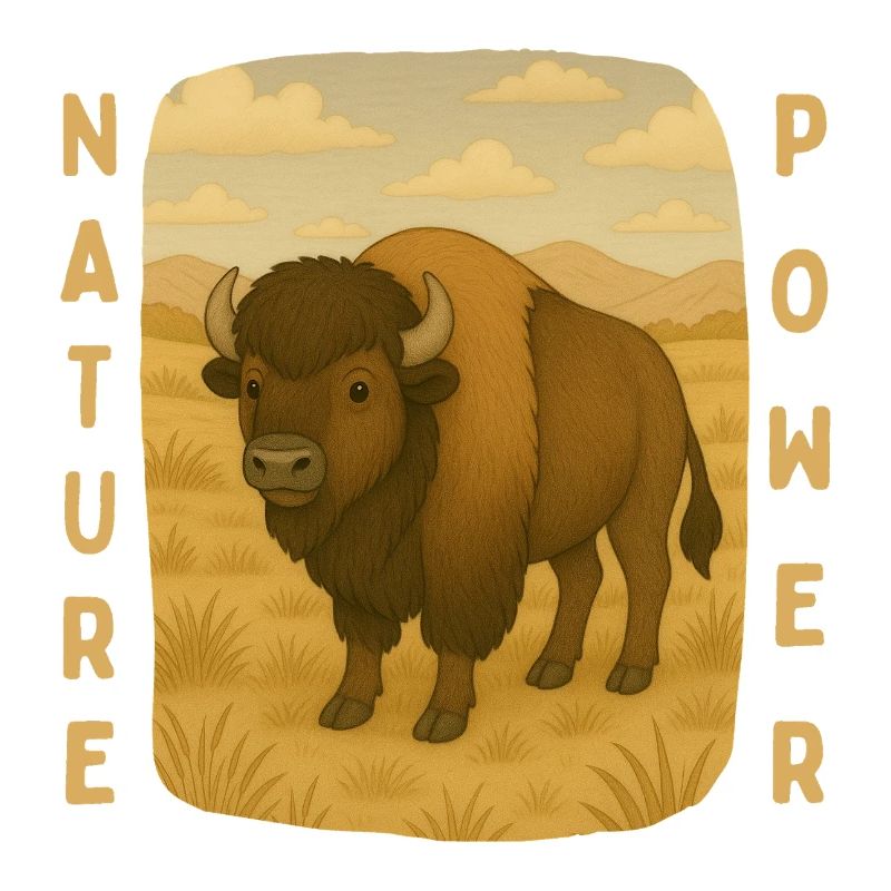 Bison auf der Steppe