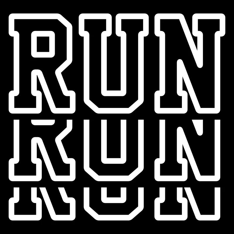 Run Run Run - Maillot de course - Marathon - Jogger