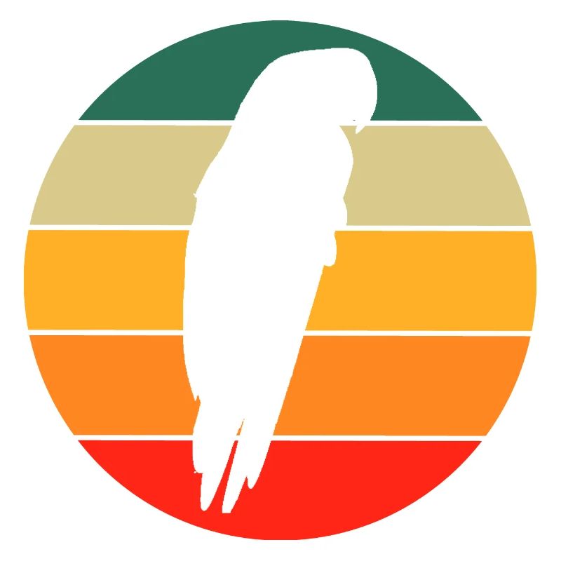 Retro Macaw Bird Lovers Gift Parrot